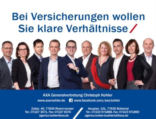 Axa Versicherung Christoph Kohler Aus Rheinmunster Landkreis Rastatt