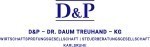 Logo D&P – DR.DAUM TREUHAND – GMBH & CO.KG Wirtschaftsprüfungsgesellschaft | Steuerberatungsgesellschaft Karlsruhe - Pforzheim - Buchsal