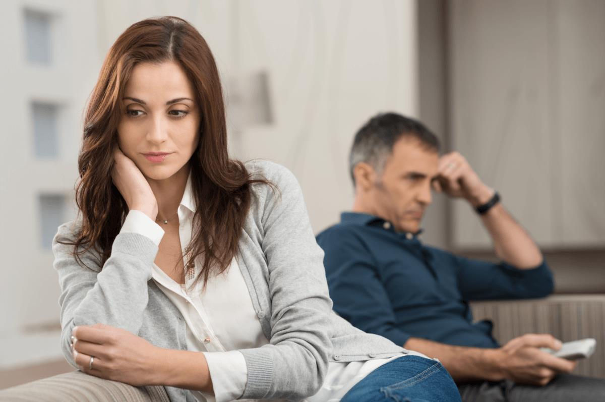 Ehepartnern warten auf Scheidung Ablauf